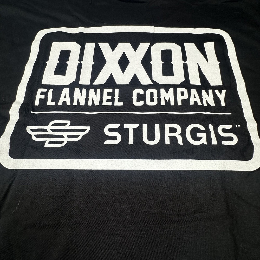 Dixxon Shirt Mens 2XL Black Sturgis Motorcycle Rally Badge Graphic USA Made NEW
